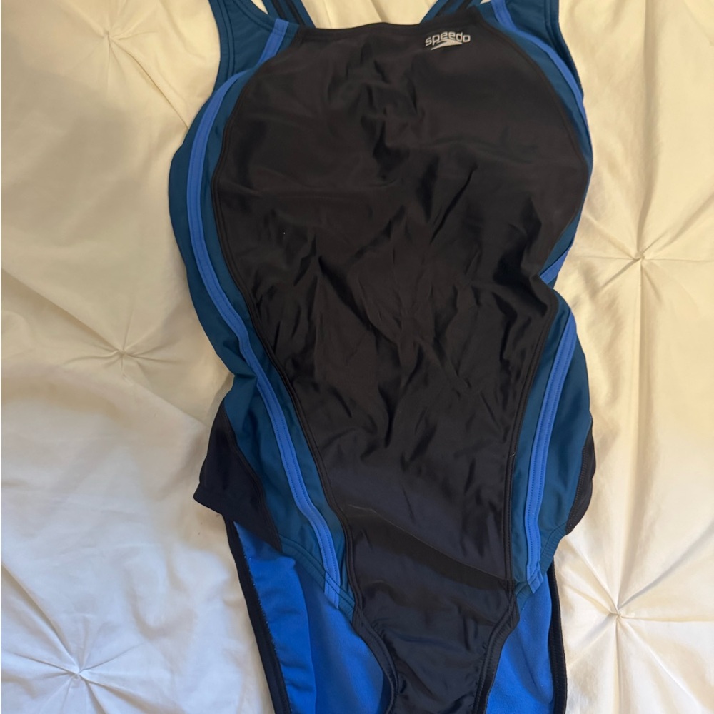 Speedo Blue and Black Swimwear